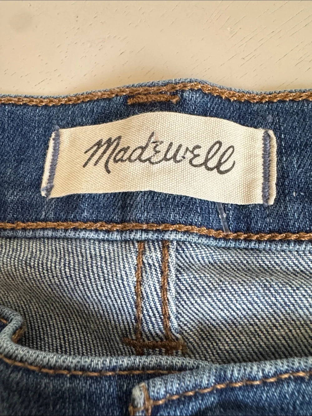 Madewell 9” Mid-Rise Skinny Jeans in Denim Blue